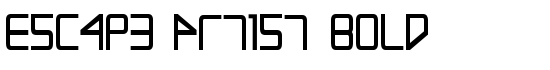 Escape Artist Bold - Download Thousands of Free Fonts at FontZone.net