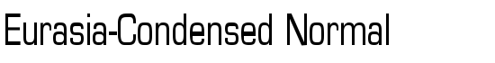 Eurasia-Condensed Normal - Download Thousands of Free Fonts at FontZone.net