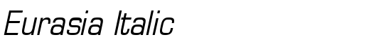 Eurasia Italic - Download Thousands of Free Fonts at FontZone.net