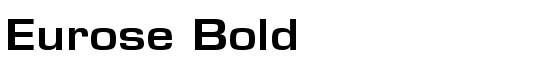 Eurose Bold - Download Thousands of Free Fonts at FontZone.net