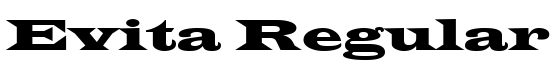 Evita Regular - Download Thousands of Free Fonts at FontZone.net