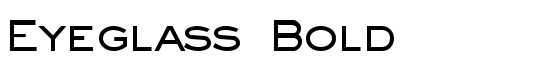 Eyeglass Bold - Download Thousands of Free Fonts at FontZone.net
