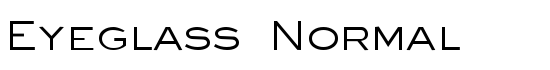 Eyeglass Normal - Download Thousands of Free Fonts at FontZone.net