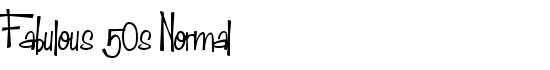 Fabulous 50s Normal - Download Thousands of Free Fonts at FontZone.net
