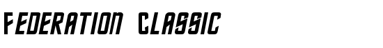 Federation Classic - Download Thousands of Free Fonts at FontZone.net