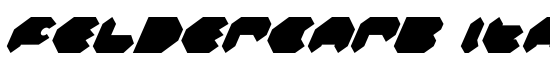 Feldercarb Italic - Download Thousands of Free Fonts at FontZone.net