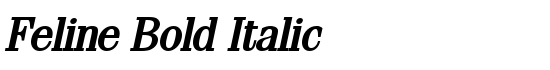 Feline Bold Italic - Download Thousands of Free Fonts at FontZone.net