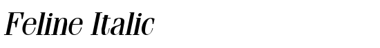 Feline Italic - Download Thousands of Free Fonts at FontZone.net