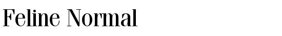 Feline Normal - Download Thousands of Free Fonts at FontZone.net
