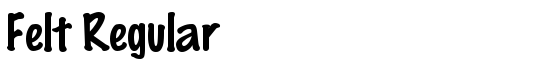 Felt Regular - Download Thousands of Free Fonts at FontZone.net