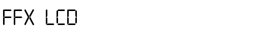 FFX LCD - Download Thousands of Free Fonts at FontZone.net