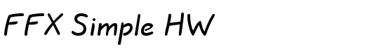 FFX Simple HW - Download Thousands of Free Fonts at FontZone.net