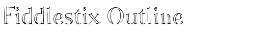 Fiddlestix Outline - Download Thousands of Free Fonts at FontZone.net