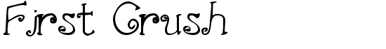 First Crush - Download Thousands of Free Fonts at FontZone.net