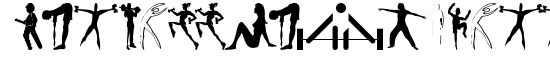 FitnessSilhouettes - Download Thousands of Free Fonts at FontZone.net