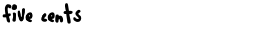 five cents - Download Thousands of Free Fonts at FontZone.net