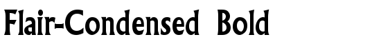 Flair-Condensed Bold - Download Thousands of Free Fonts at FontZone.net