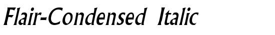Flair-Condensed Italic - Download Thousands of Free Fonts at FontZone.net