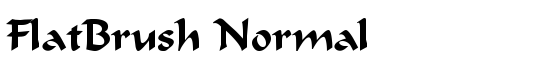 FlatBrush Normal - Download Thousands of Free Fonts at FontZone.net