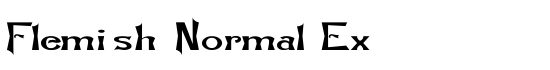 Flemish-Normal Ex - Download Thousands of Free Fonts at FontZone.net