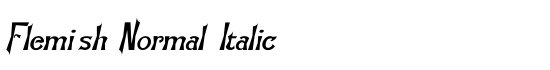 Flemish-Normal-Flemish-Normal Ex - Download Thousands of Free Fonts at FontZone.net