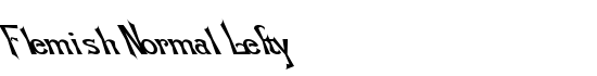 Flemish Normal Lefty - Download Thousands of Free Fonts at FontZone.net