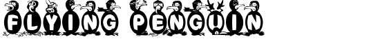 Flying Penguin - Download Thousands of Free Fonts at FontZone.net