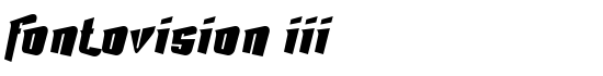 Fontovision III - Download Thousands of Free Fonts at FontZone.net