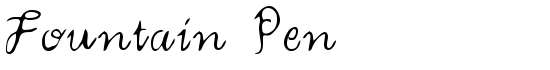 Fountain Pen - Download Thousands of Free Fonts at FontZone.net