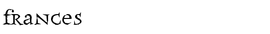 Frances - Download Thousands of Free Fonts at FontZone.net