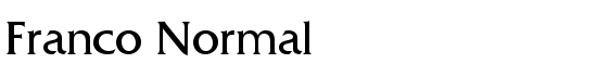 Franco Normal - Download Thousands of Free Fonts at FontZone.net