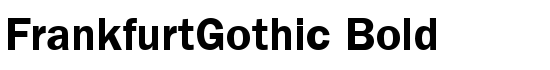 FrankfurtGothic Bold - Download Thousands of Free Fonts at FontZone.net