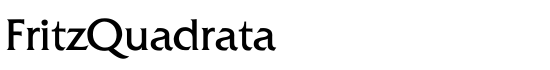 FritzQuadrata - Download Thousands of Free Fonts at FontZone.net