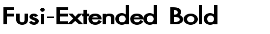 Fusi-Extended Bold - Download Thousands of Free Fonts at FontZone.net