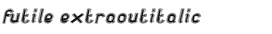 futile extraoutitalic - Download Thousands of Free Fonts at FontZone.net