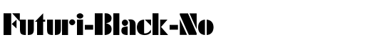 Futuri-Black-No - Download Thousands of Free Fonts at FontZone.net