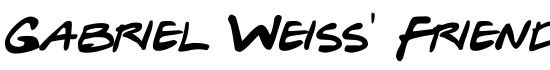 Gabriel Weiss' Friends Font - Download Thousands of Free Fonts at FontZone.net