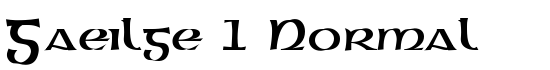 Gaeilge 1 Normal - Download Thousands of Free Fonts at FontZone.net