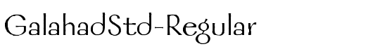 GalahadStd-Regular - Download Thousands of Free Fonts at FontZone.net