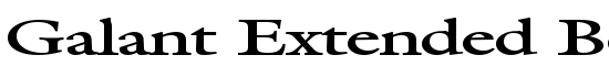 Galant Extended Bold - Download Thousands of Free Fonts at FontZone.net