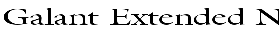 Galant Extended Normal - Download Thousands of Free Fonts at FontZone.net