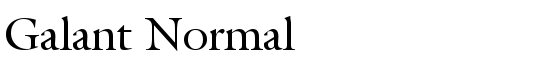 Galant Normal - Download Thousands of Free Fonts at FontZone.net