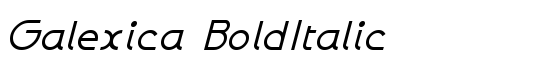 Galexica BoldItalic - Download Thousands of Free Fonts at FontZone.net