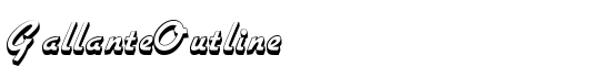 GallanteOutline - Download Thousands of Free Fonts at FontZone.net
