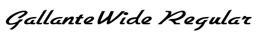 GallanteWide Regular - Download Thousands of Free Fonts at FontZone.net
