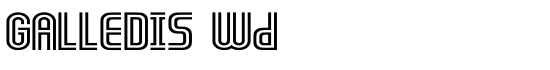 GALLEDIS Wd - Download Thousands of Free Fonts at FontZone.net
