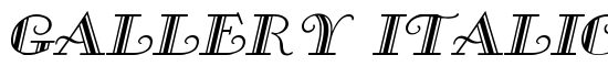 Gallery Italic - Download Thousands of Free Fonts at FontZone.net