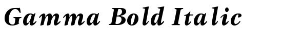 Gamma Bold Italic - Download Thousands of Free Fonts at FontZone.net