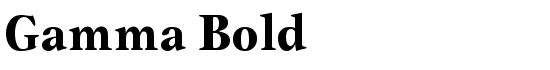 Gamma Bold - Download Thousands of Free Fonts at FontZone.net