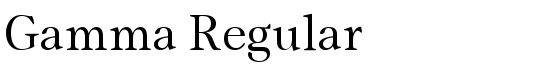 Gamma Regular - Download Thousands of Free Fonts at FontZone.net